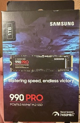 SAMSUNG 990 PRO M.2 2280 1TB PCIe 4.0 NVMe V-NAND SSD MZ-V9P1T0B/AM New