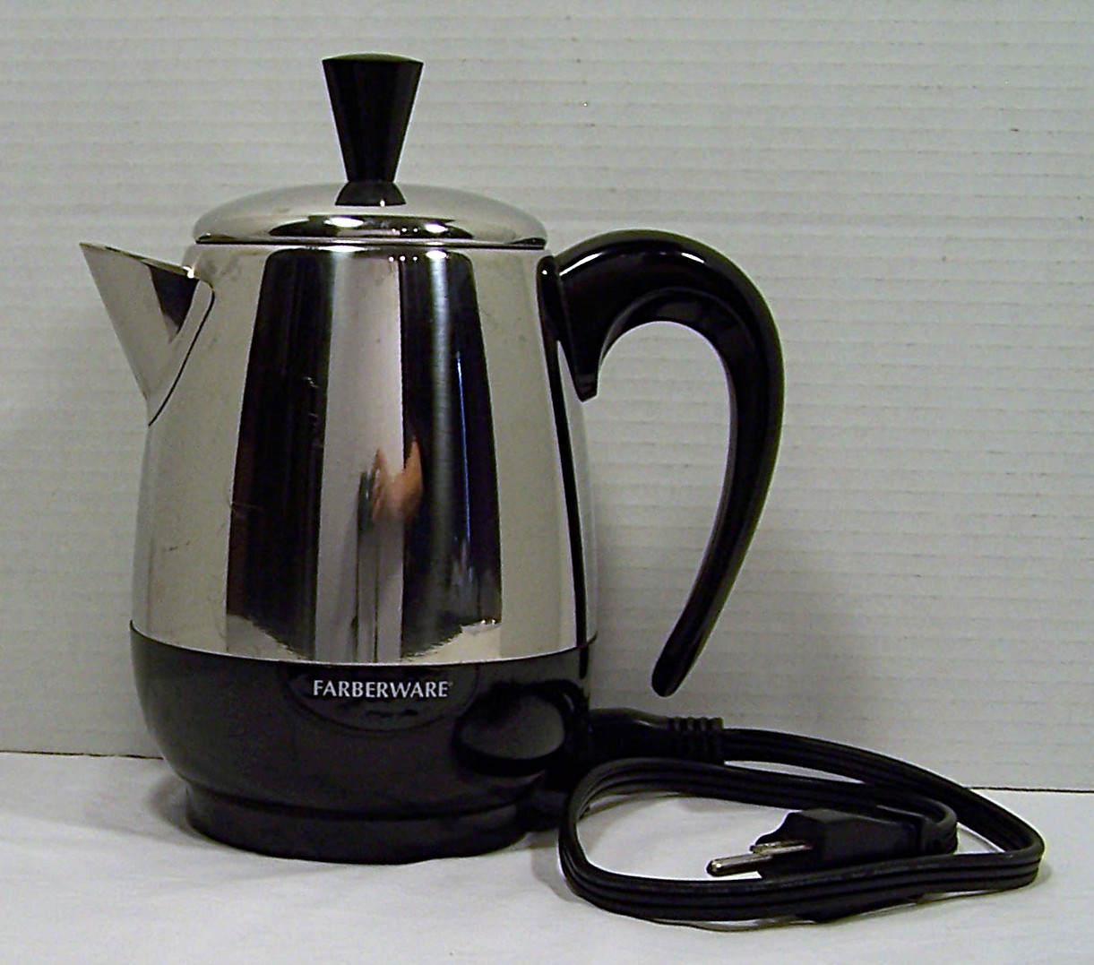 Farberware Superfast Coffee Percolator Model FOP24 w/Plug Shiny Complete Working