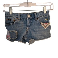 Polo Girls Jean Shorts with Embroidery, Girls 7