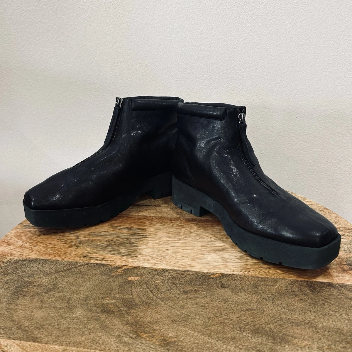 COCLICO Womens 40 Hop Boot Mimetico Gray/Olive Nubuck Leather Zip‎ Ankle Boots Coclico Booties for Women for sale | eBay main image 3
