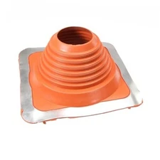 #5 Square Silicone Metal Roof Pipe Flashing Boot  #5 (Pipe OD 4" to 8-1/4") Red