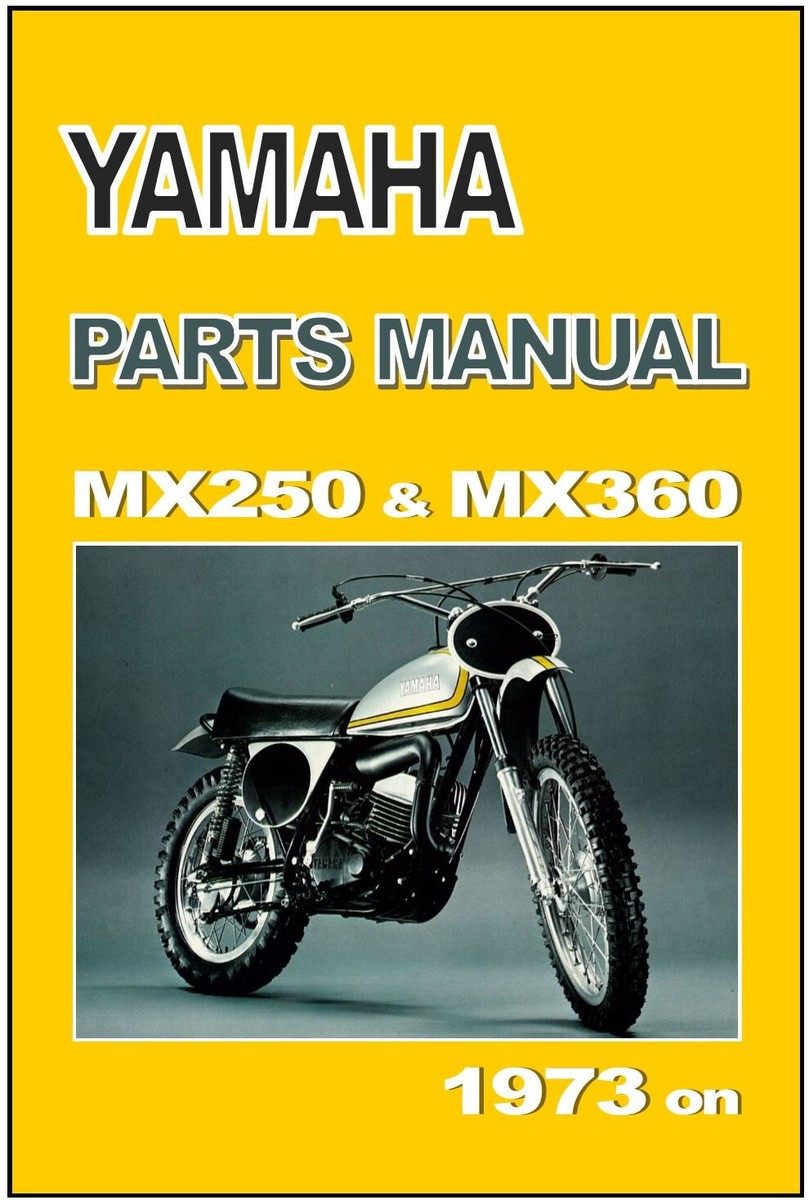YAMAHA Parts Manual MX250 & MX360 AHRMA VMX 1973 1974 Replacement