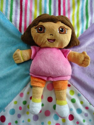 Dora the Explorer Blanket Security Plush Baby Kid Velour Pink