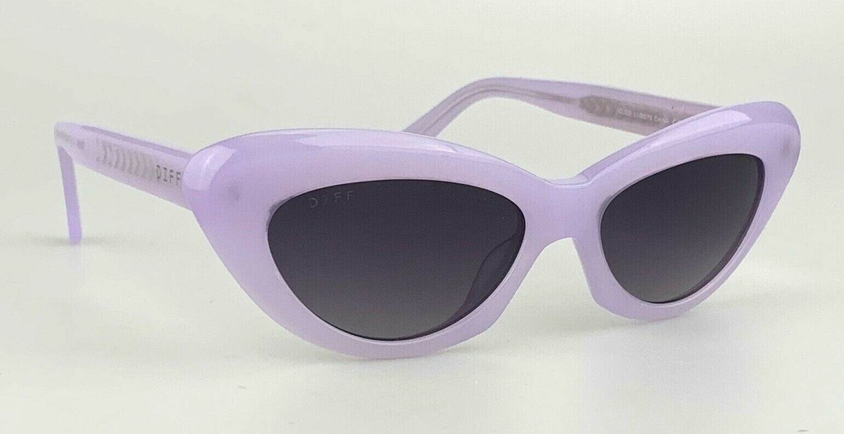DIFF Eyewear Sunglasses mod. Cleo LI-GG70 Purple Lilac Cat 