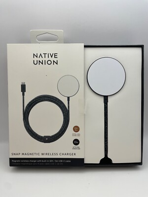 Native Union Snap Magnetic Wireless Chrgr PAD  10ft. Usb-C Cosmos 