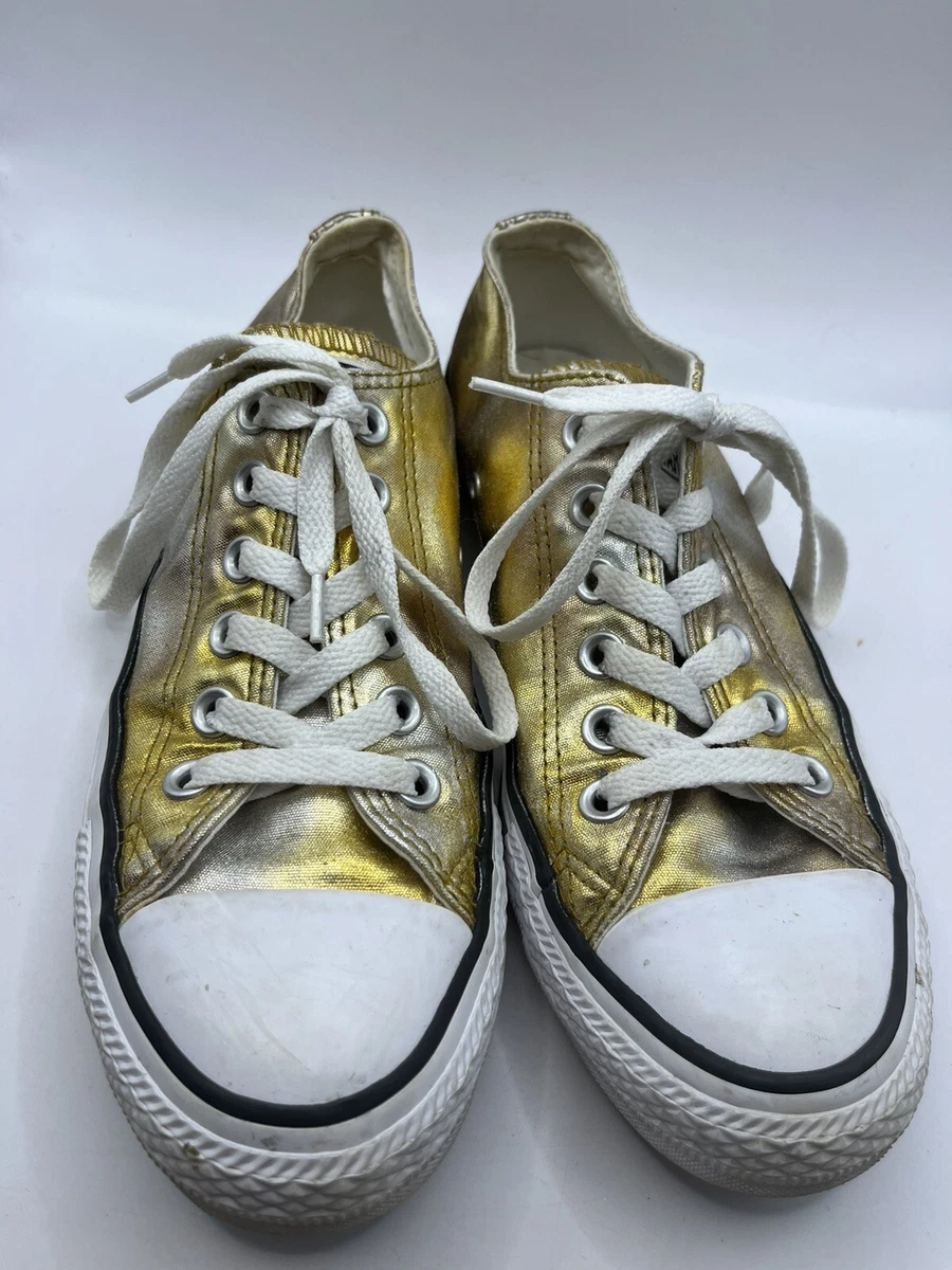 Ladies deals gold converse