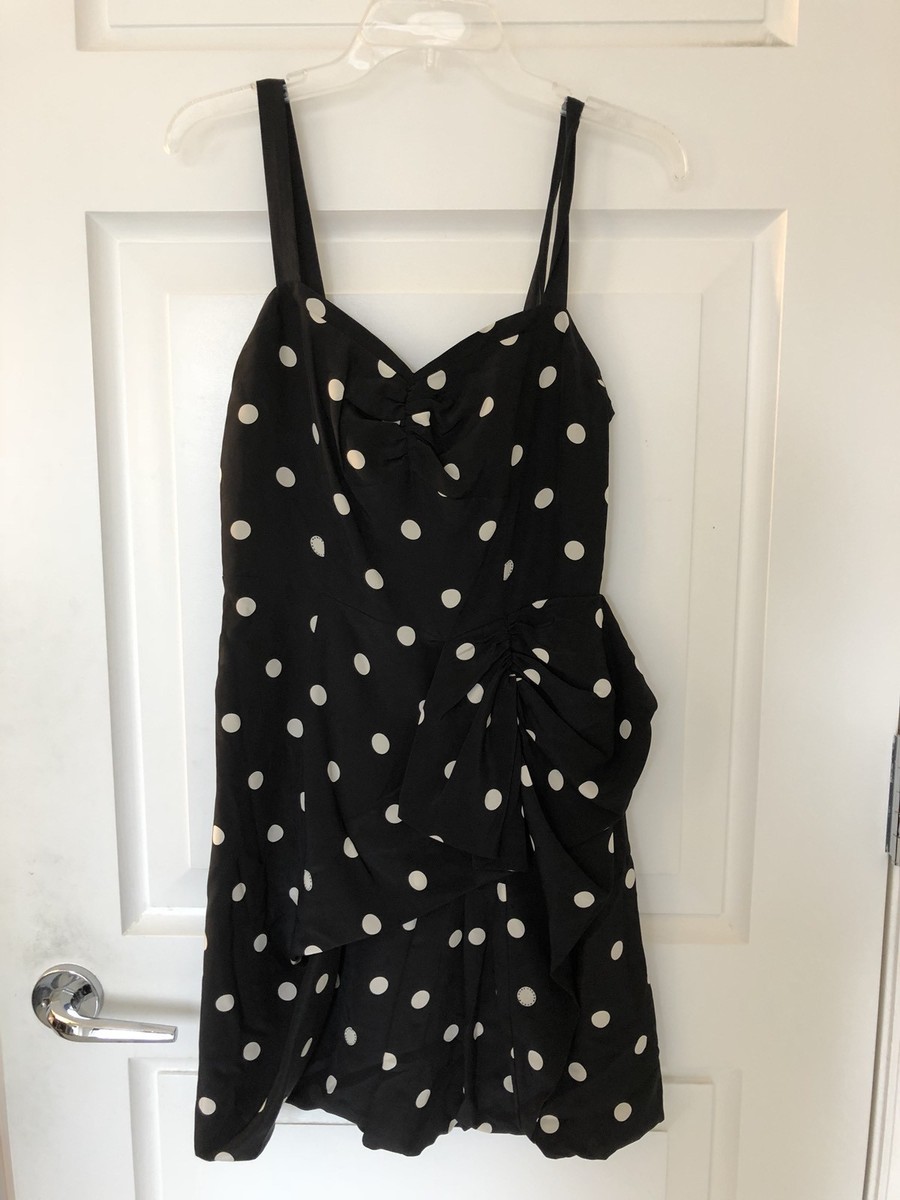 MARC BY MARC JACOBS "Hot Dot" Black and White Polka Dot Print Dress $325  Size 6 | eBay