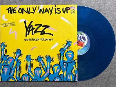 YAZZ AND THE PLASTIC POPULATION - The Only Way Is Up / Maxi-Single ,Blaues Vinyl