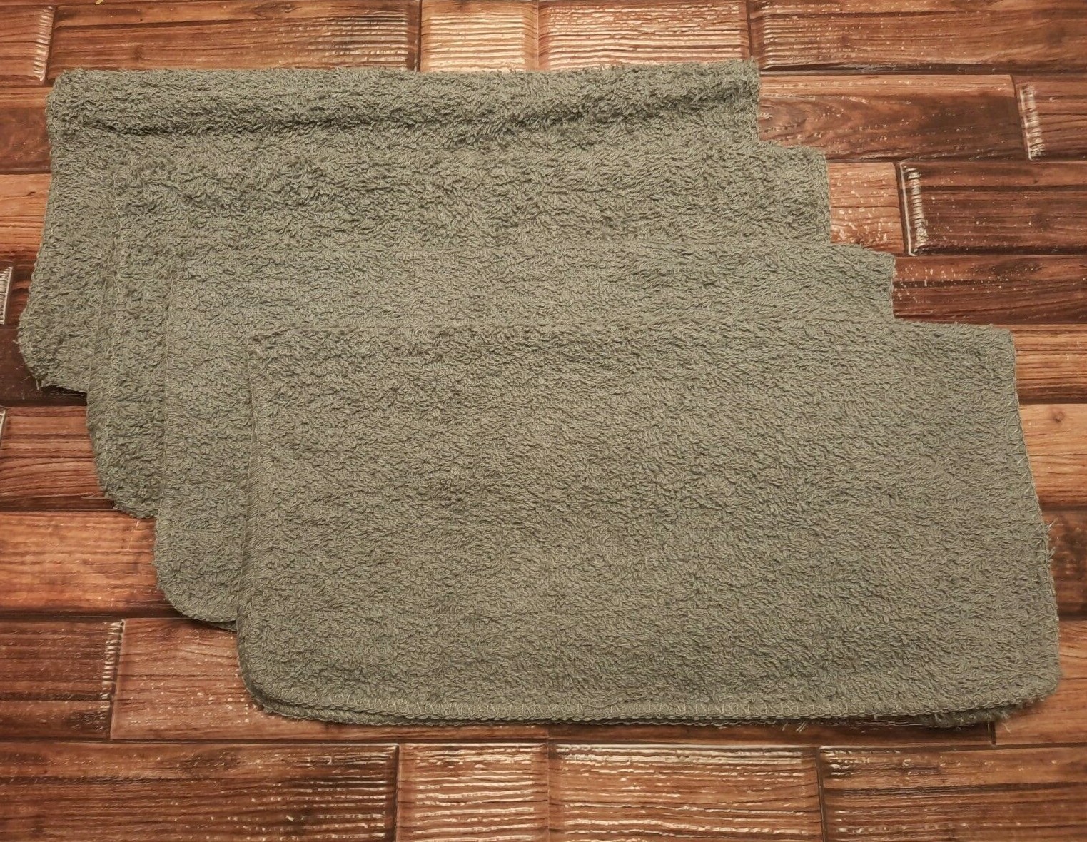 Gray Washcloths 4 Pack Soft Cotton 12x12 Absorbent Bath Scrub Wash Cloths eBay