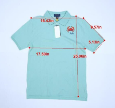 Polo Ralph Lauren Crab Embroidered Cotton Mesh Polo Shirt Celadon