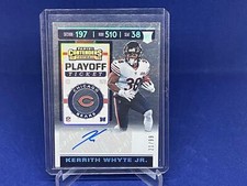 KERRITH WHYTE JR 2019 PANINI CONTENDERS PLAYOFF TICKET ROOKIE AUTO RC #D 21/99