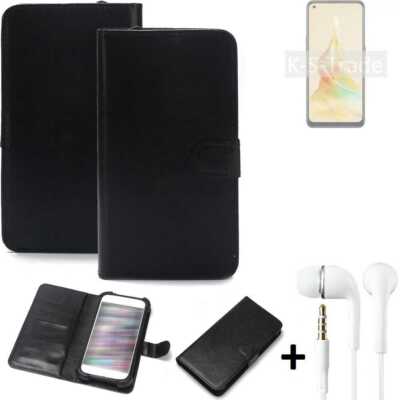 Handy Hülle Wallet Case für Oppo Reno8 T 4G + kopfhörer Handy Schutz Hülle s