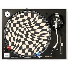 DJ Black and Cream #1 Aesthetics Slipmat Turntable 12" Record Player Audiophile
