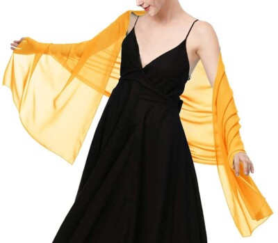 chiffon wraps for dresses Azazie Matching Color Chiffon Shawl