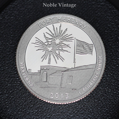 2013 S Proof Fort McHenry ATB Quarter - From a Clad Proof Set