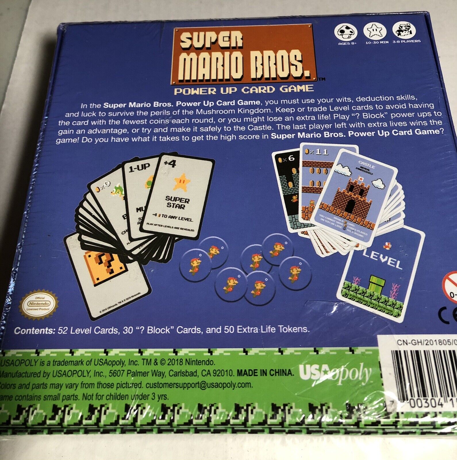 Super Mario Bros Power Up Card Game | Super Mario Brothers Video Game  Nintendo NES Artwork | Fast paced Card Games | Easy to Learn and Quick to  Play