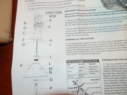 Golden Lighting 3306-L-BLK-BLK Orwell 1-Light Matte Black Standard Pendant - Picture 3 of 3