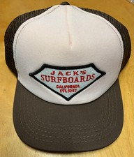JACK'S SURFBOARDS CALIFORNIA Boys Girls Pink Brown Trucker Hat Cap Snapback New