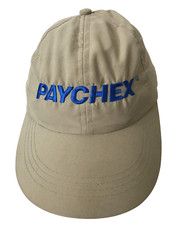 Paychex Payroll Service Adult Strap Back Khaki Logo Baseball Cap Hat