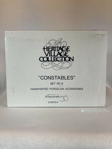 DEPARTMENT 56 HERITAGE COLLECTION DICKENS VILLAGE CONSTABLES SET OF 3 NEW! - Picture 3 of 4