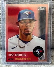2022 Topps Chrome Baseball Jose Berrios Salmon Portraits /75