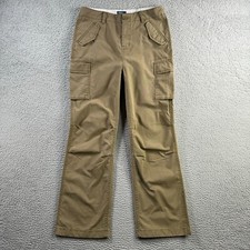 Polo Ralph Lauren Pants Womens 20 Fits 32x30 Beige Military Army Cargo Y2K VTG