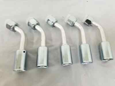  Air Conditioni ng Beadlock A/C Fittings Crimp On Female O-Ring 45 Degree #6 Set