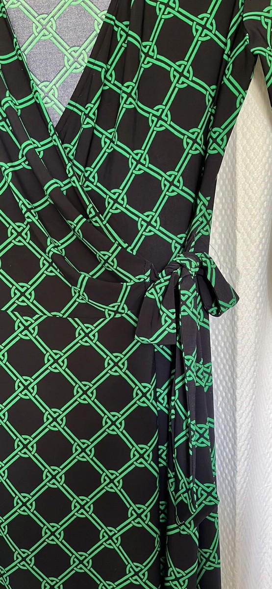Lauren Ralph Lauren Dress Size 10 Black Green Design Faux Lauren Ralph Lauren Dress Size 10 Black Green Design Faux