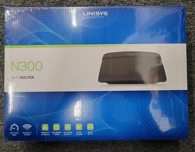 Linksys E1200 300 Mbps 4-Port 10/100 Wireless N Router New Sealed