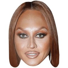 Sasha Kekauoha Make Up Celebrity Mask, Flat Card Face, Fancy Dress Mask