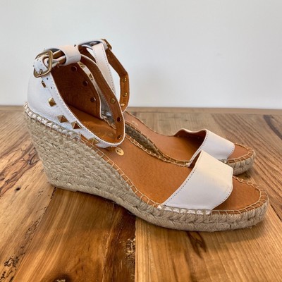 maypol leather wedge espadrilles