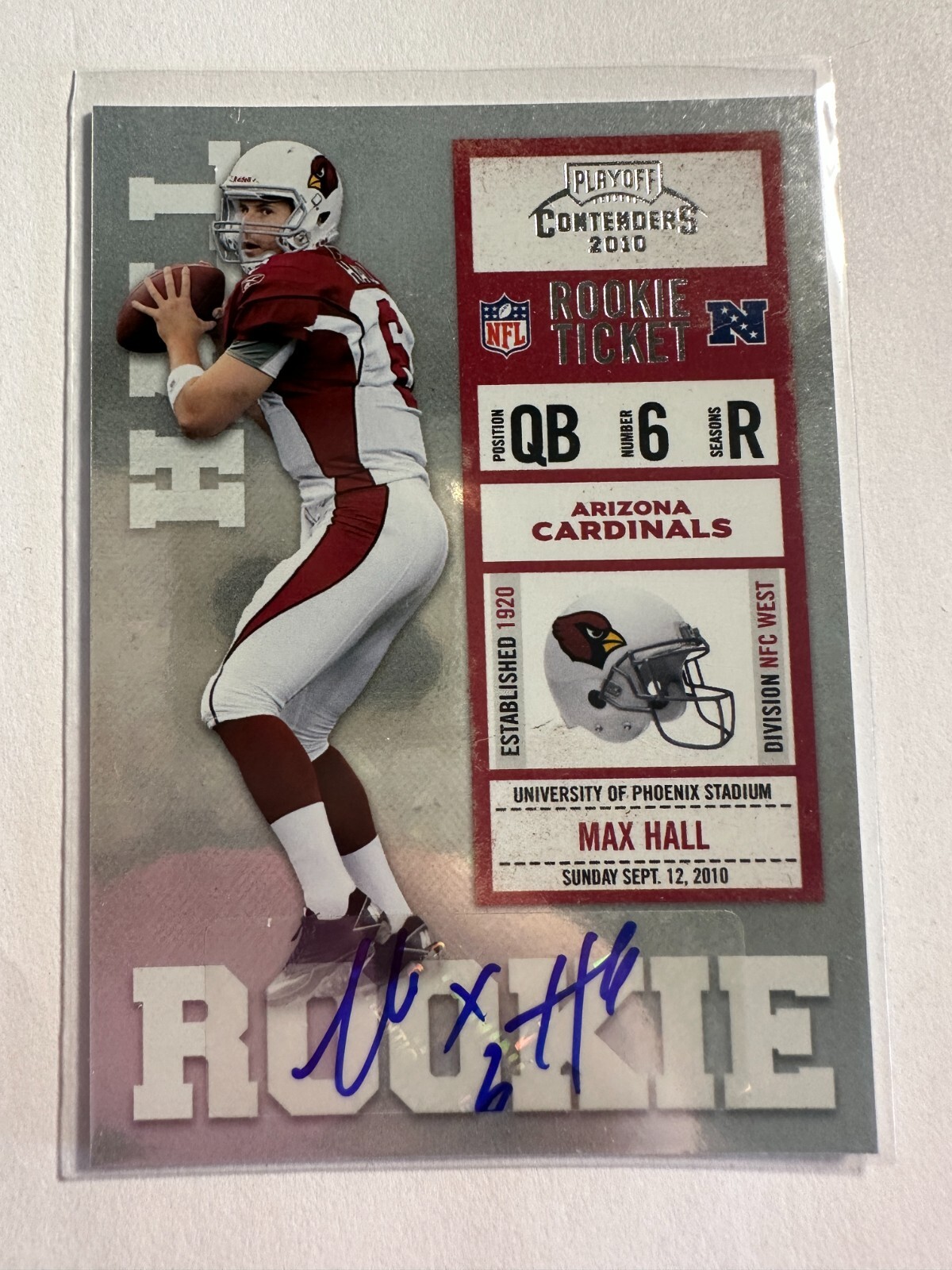 Max Hall Playoff Contenders #169 Autograph