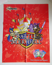 Neopets TCG Battle For Meridell STORE DISPLAY POSTER 22X28 WOTC RARE ITEM 2004
