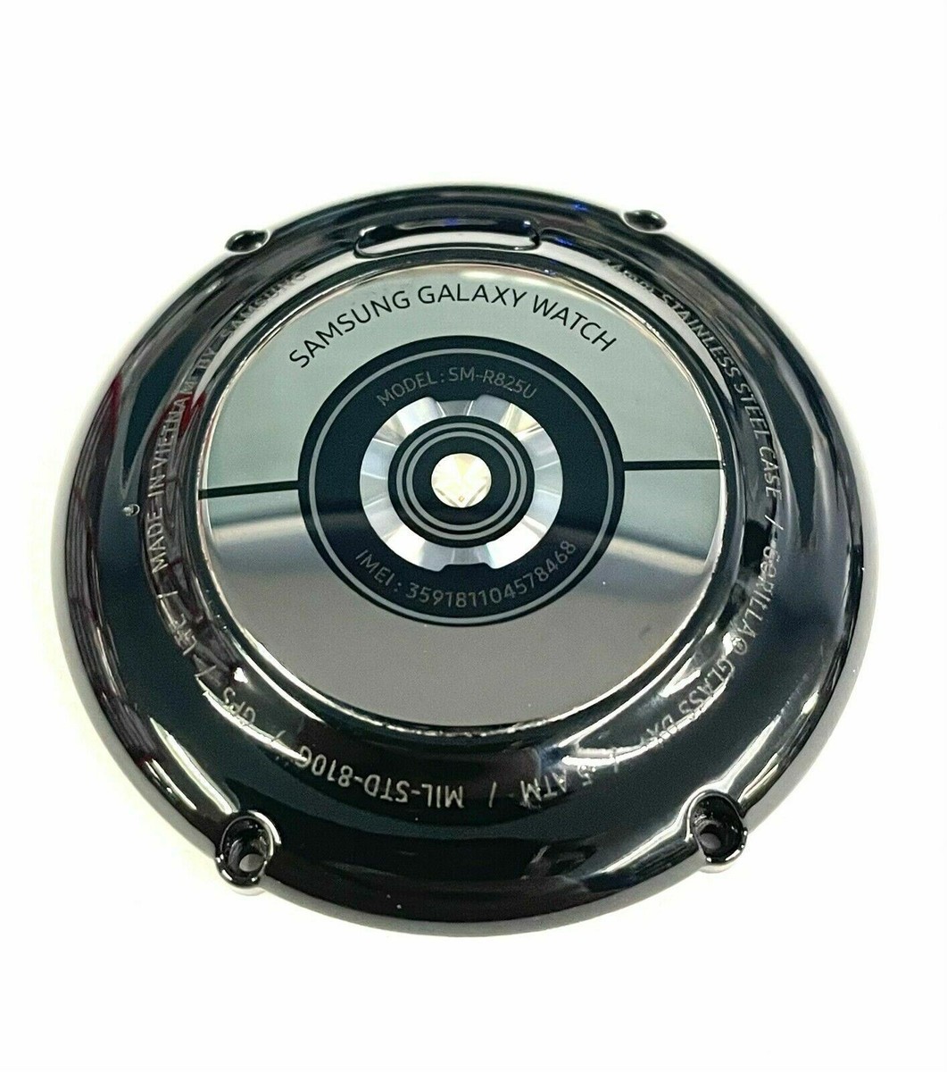 Samsung Galaxy Active SM-R825U 44mm Rear Back Glass Plastic Cover (Black)