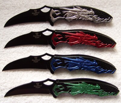 Snake Eye Tactical Knife Assortment Lot G10 Handle 440 Steel Assist | Drag #2