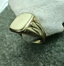 Original 1920 - 1930s German Man's Ring Double Rolled Gold New Old Stock 