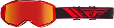 Fly Racing MX ATV YOUTH Zone Goggles Red with Red Mirror Lens 37-5164