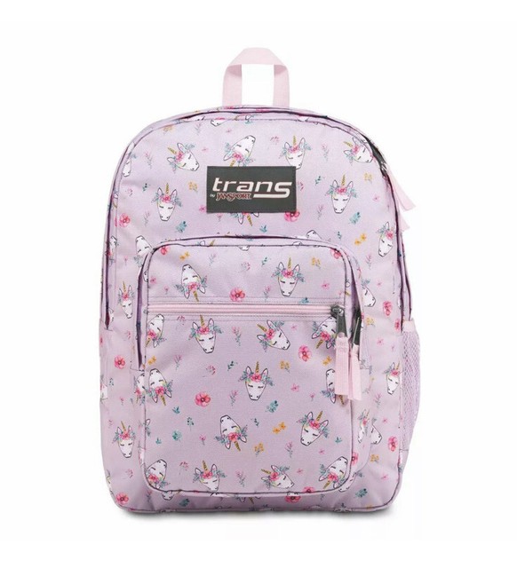 Trans by JanSport 17" Supermax Backpack Boho Unicorn Purple Laptop 7