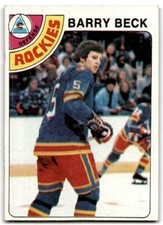 1978-79 Topps Hockey Cards Barry Beck Rookie Colorado Rockies #121