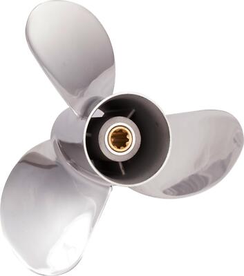 Solas 9 1/4 x 8 Propeller für Yamaha 9,9, 15 & 20 PS 3 Blatt 8 Zähne Edelstahl