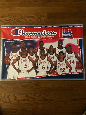 1996 olympic dream team champion poster USA Basketball | eBay
