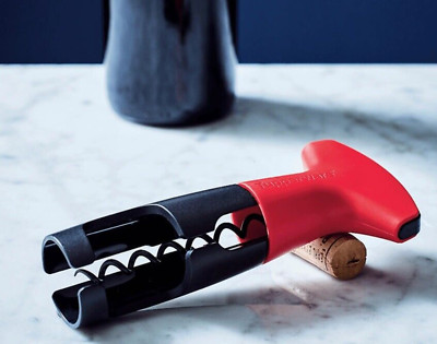 Tupperware Wine Cork Remover Uplifter Corkscrew Red & Black Brand New Sealed 