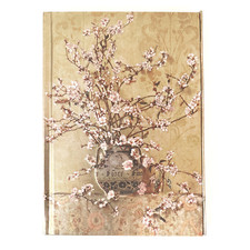 Apple Blossoms Foiled Journal Flame Tree Lined Notebook Magnetic Side Flap NEW
