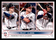 2022 Topps #181 Adam Duvall / Austin Riley / Ozzie Albies SN2022 Gold Mint