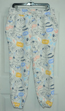 DISNEY STORE SWEATPANTS WOMENS CHARACTER PRINTED SWEATS JOGGERS LARGE 12/14 NWOT