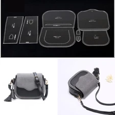 Leather Craft Clear Acrylic shoulder bag handbag Pattern Stencil Template XKB-75