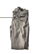 H M Grey Jeans Womens Five Pocket Stretch Denim Trousers Size 4