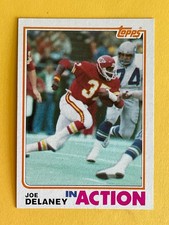 Joe Delaney 1982 Topps In Action Football Card #113 - Kansas City Chiefs Rookie. rookie card picture