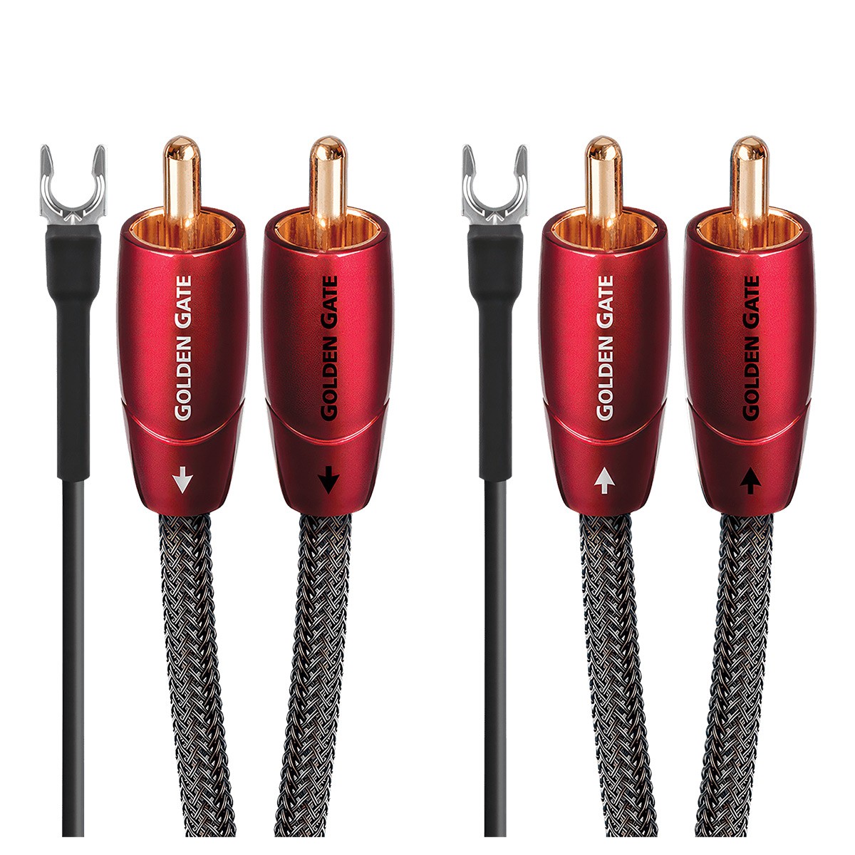 RCA-кабель для проигрывателя AudioQuest Golden Gate с проводом заземления - 492 фута 15 м 21890₽