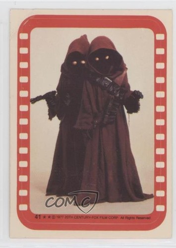 1977 Topps Star Wars Stickers #41 A pair of Jawas — Raw